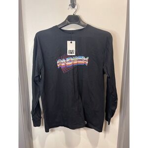 And Box Black Long Sleeve Shirt w/ Graphic NWT
